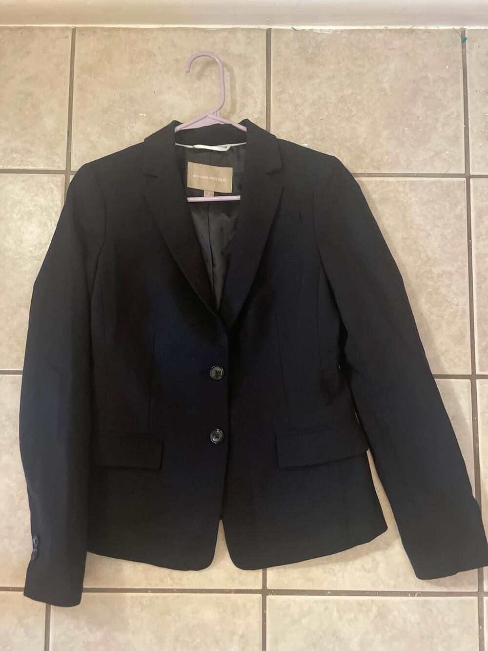 Banana Republic women's black fitted blazer